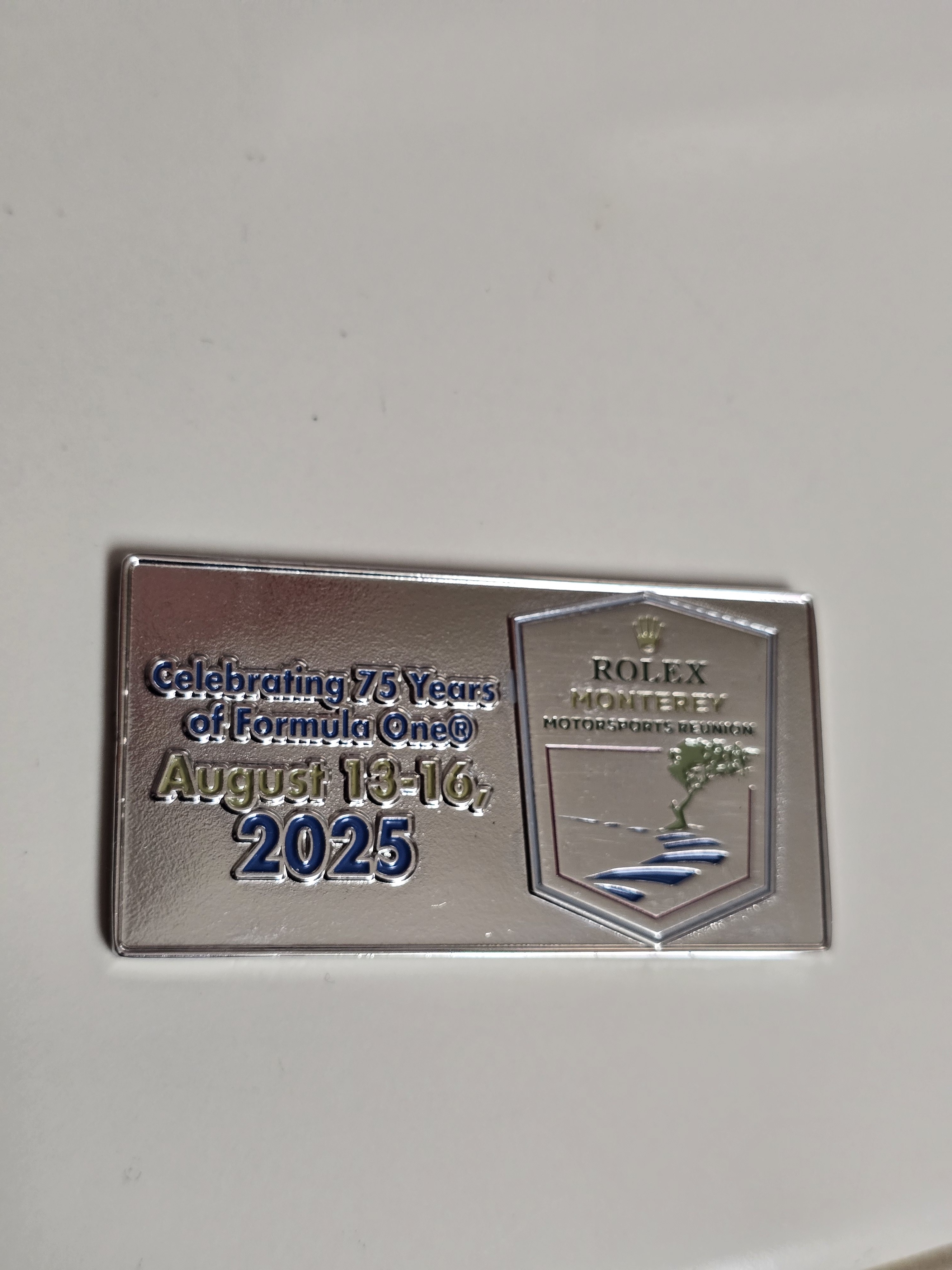 Rolex Monterey Motorsports Reunion Commemorative Plaque  2025 Formula One